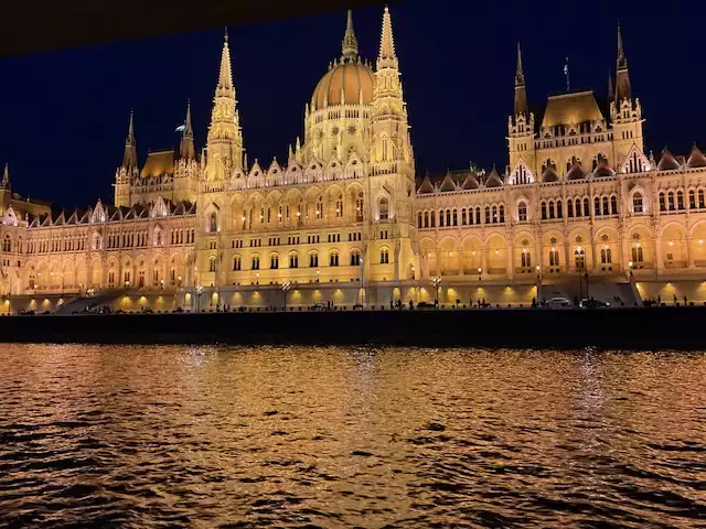 The Parliament at night. The second largest in the world.