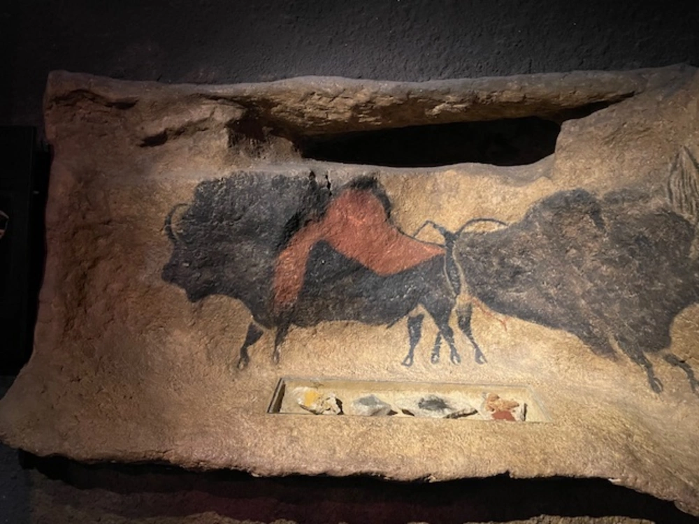 Perigueux is a charming town with Roman and  medieval architecture. The Lascaux Caves were discovered by accident, but date back to 15,000 years B.C. The cave paintings are amazing with clear details of the animal quite visible.